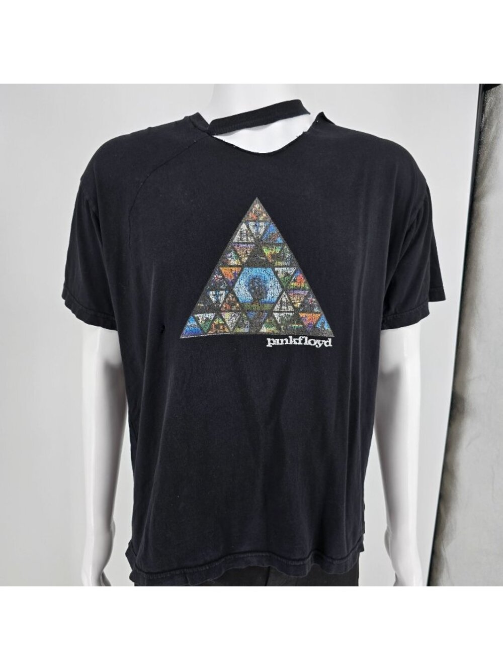 Thrashed 2000s Chaser Pink Floyd Made in USA Prism Graphic Band T-Shirt (XL)